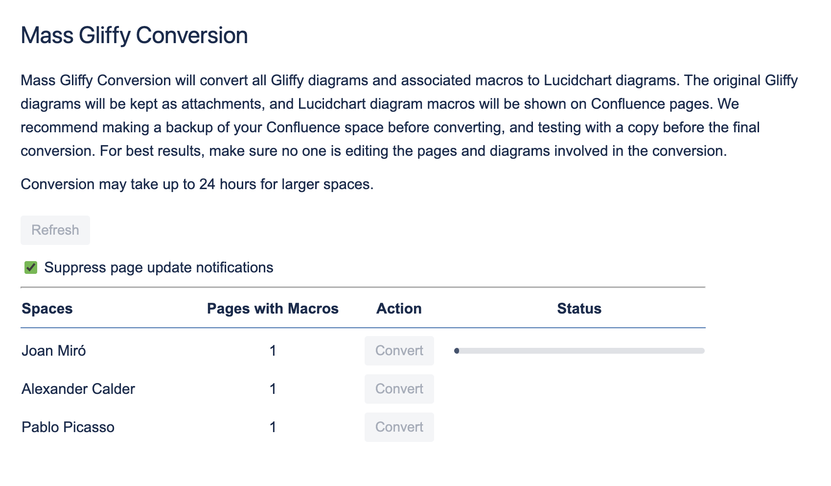 Convert Gliffy to Lucidchart in Confluence Lucid