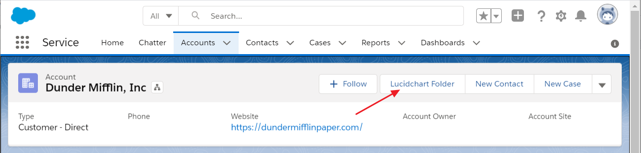 access-lucidchart-documenti-da-all'interno di salesforce