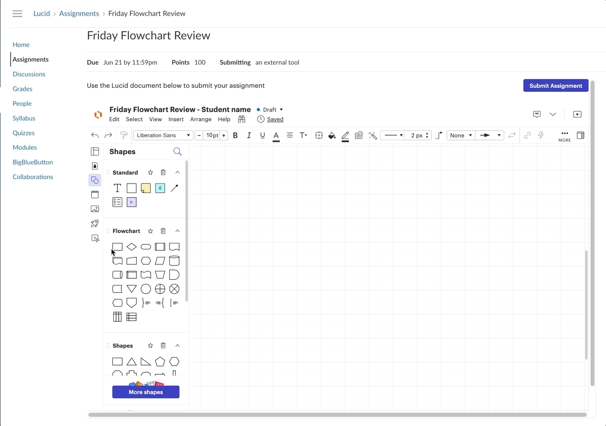 Lucid-doc-assignment-submission-in-canvas を実行します.gif