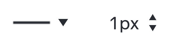 선 스타일 및 선 너비 메뉴 아이콘의 루시드차트 서식 지정 막대.png